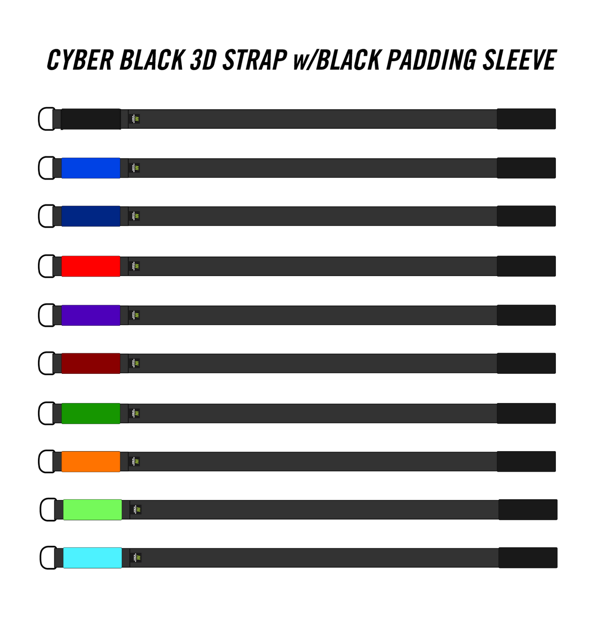 Cyber Black 3D Strap®