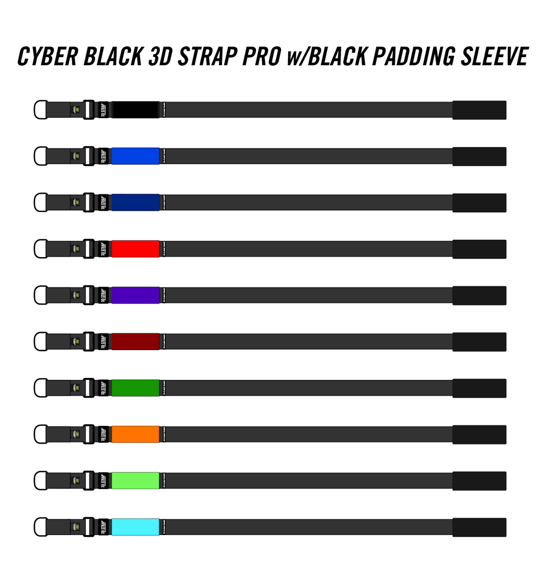 Cyber Black 3D Strap® Pro